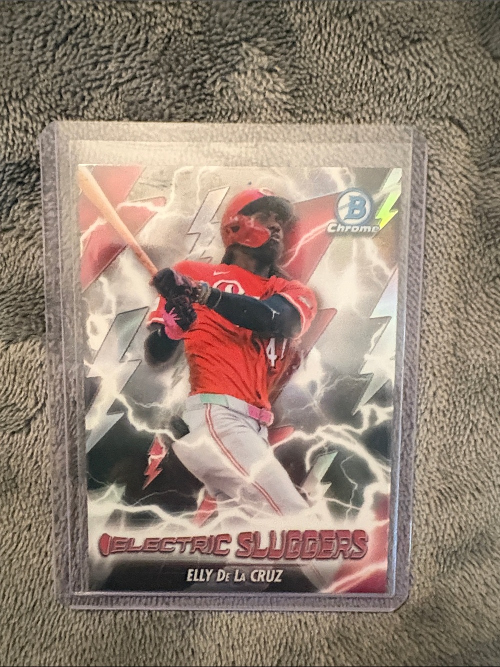 Topps Red Electric Sluggers Baseball Trading Card